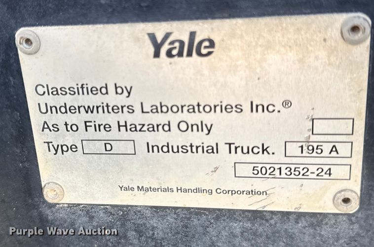 image for item ER0411 Yale GDP110MJNPBV105 forklift