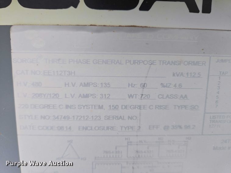 image for item ES2757 Square D tranformer