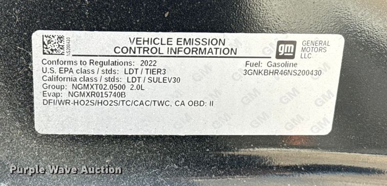 image for item ES5700 2022 Chevrolet Blazer SUV