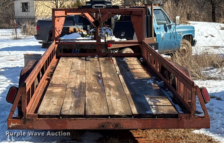 image for item ES5747 Shop Built flatbed trailer