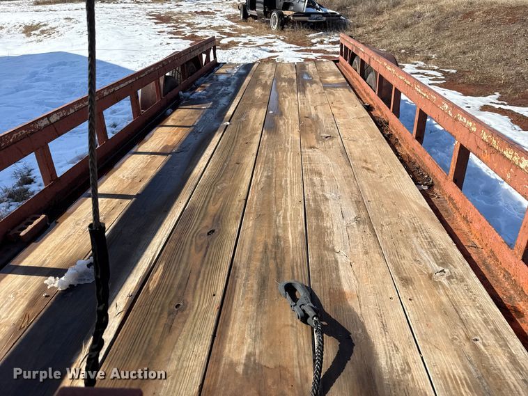 image for item ES5747 Shop Built flatbed trailer