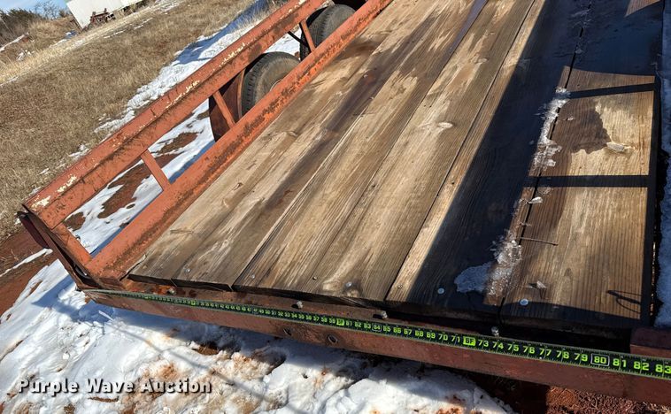 image for item ES5747 Shop Built flatbed trailer