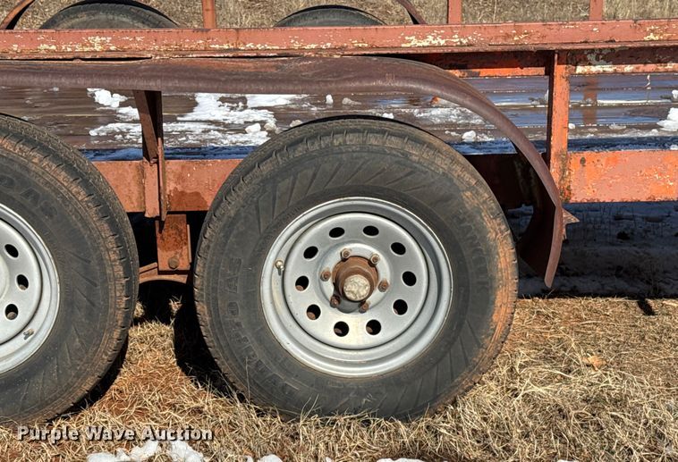 image for item ES5747 Shop Built flatbed trailer