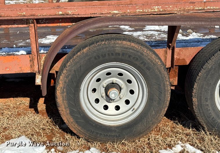 image for item ES5747 Shop Built flatbed trailer