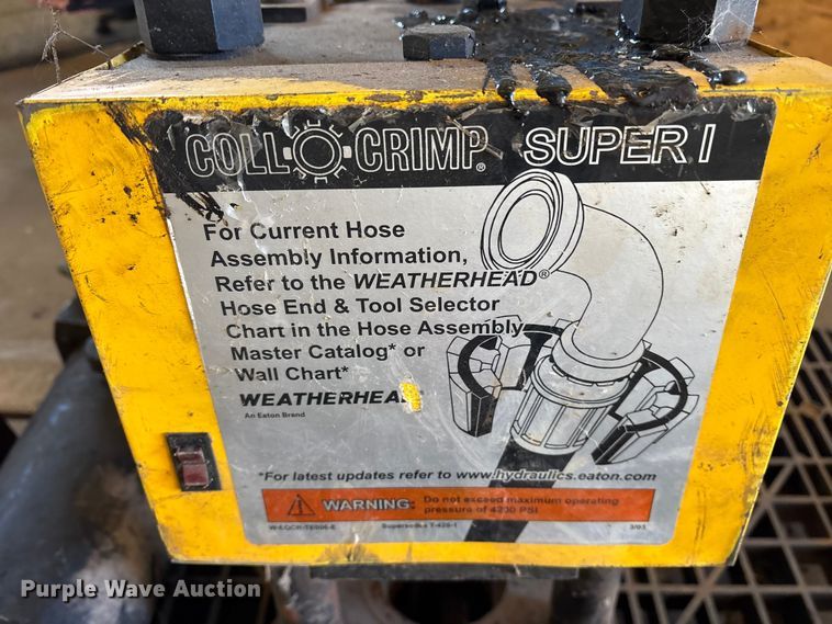image for item ES8530 Weatherhead Cool-O-Crimp Super I hydraulic hose crimp machine
