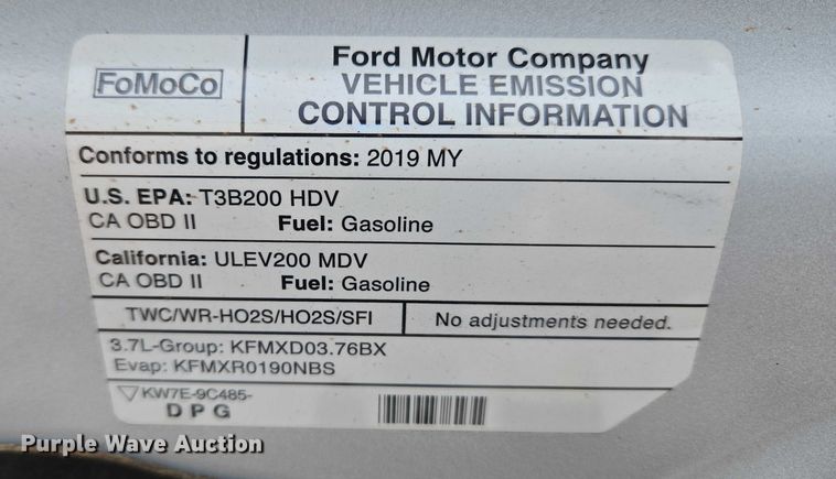 image for item ET1124 2019 Ford Transit 350 van with bucket lift