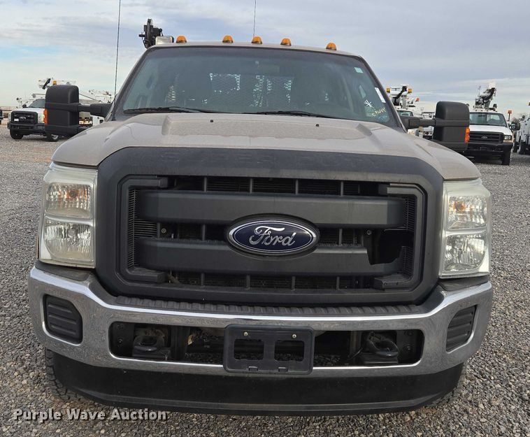 image for item ET1126 2012 Ford F350 Ext. Cab utility bed pickup truck