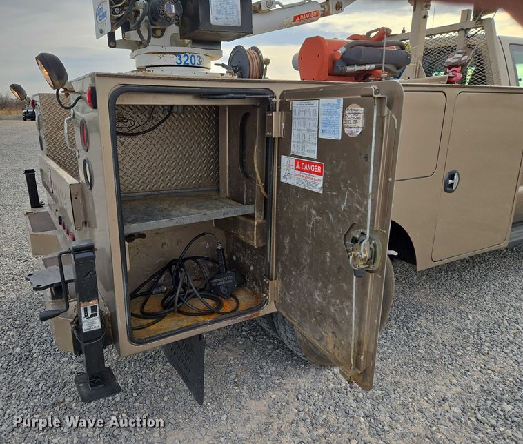 image for item ET1126 2012 Ford F350 Ext. Cab utility bed pickup truck