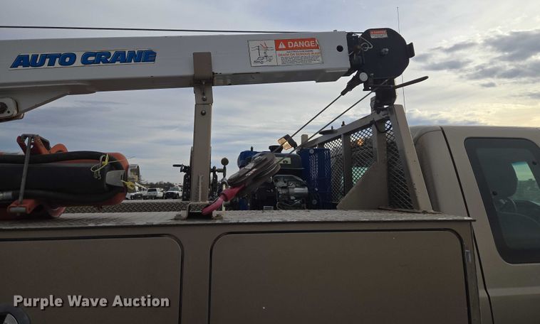 image for item ET1126 2012 Ford F350 Ext. Cab utility bed pickup truck