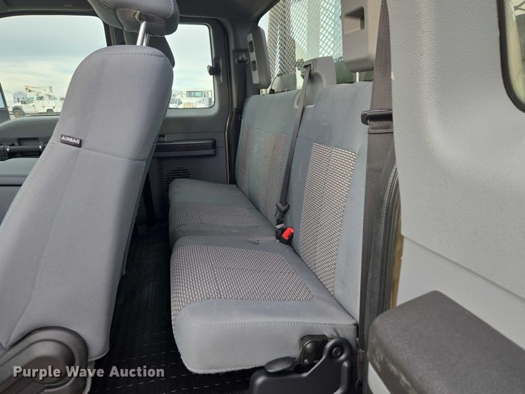 image for item ET1126 2012 Ford F350 Ext. Cab utility bed pickup truck