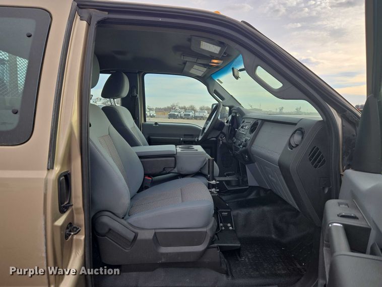 image for item ET1126 2012 Ford F350 Ext. Cab utility bed pickup truck