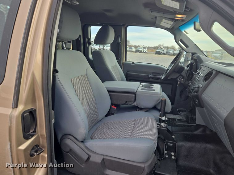 image for item ET1126 2012 Ford F350 Ext. Cab utility bed pickup truck