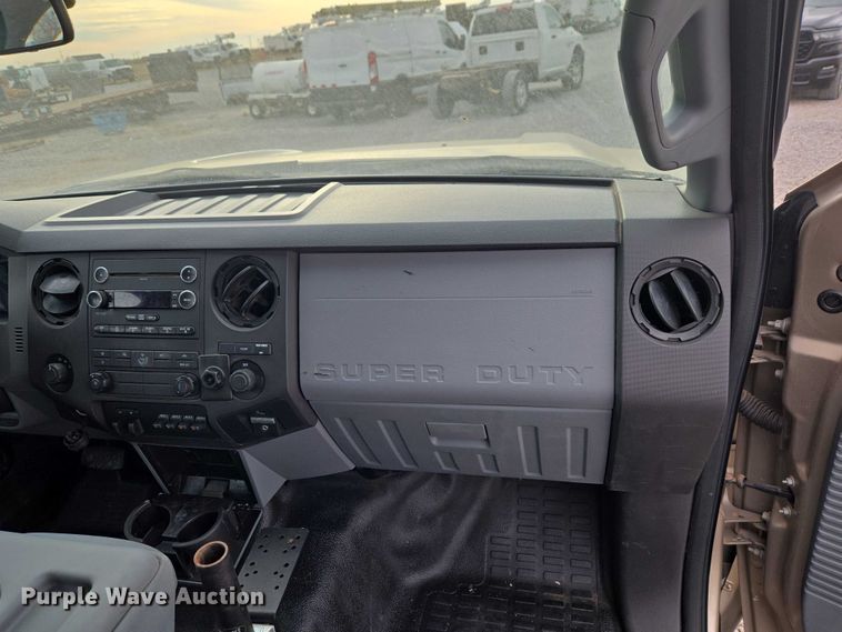 image for item ET1126 2012 Ford F350 Ext. Cab utility bed pickup truck