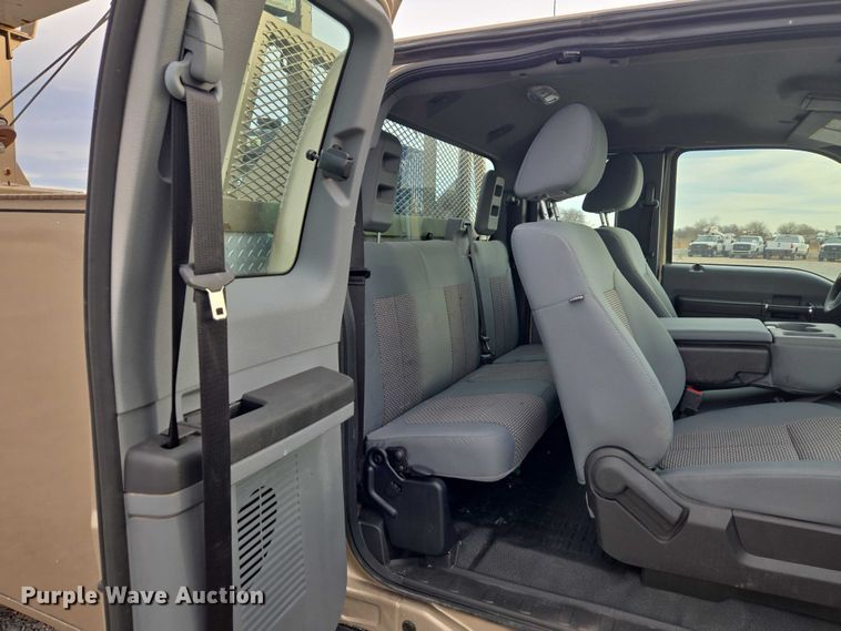 image for item ET1126 2012 Ford F350 Ext. Cab utility bed pickup truck