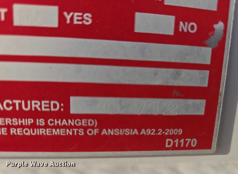 image for item ET1127 2012 Ford F550 Super Duty XL bucket truck