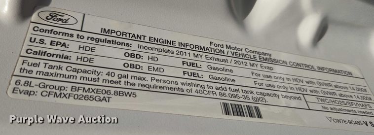 image for item ET1127 2012 Ford F550 Super Duty XL bucket truck