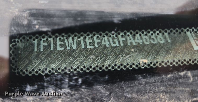 image for item ET1174 2016 Ford F150 XLT Crew Cab pickup truck