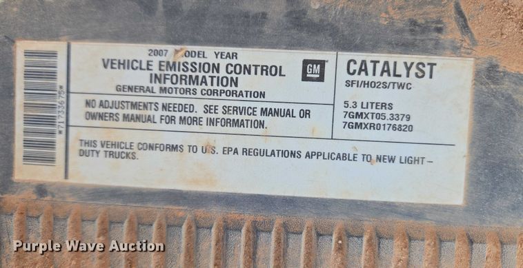 image for item ET1187 2007 Chevrolet Silverado 1500 Crew Cab pickup truck