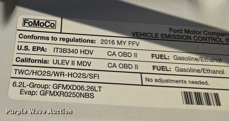 image for item ET1191 2016 Ford F250 Super Duty XL pickup truck