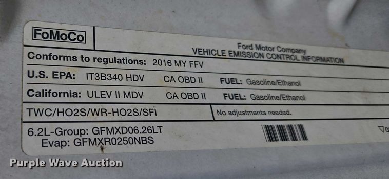 image for item ET1194 2016 Ford F250 Super Duty XL pickup truck