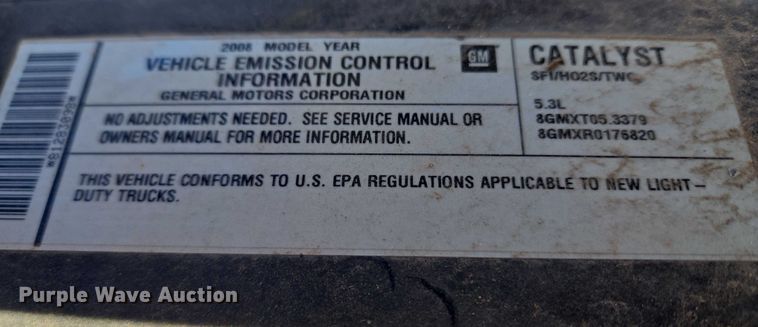 image for item ET1195 2008 Chevrolet Silverado 1500 Ext. Cab pickup truck