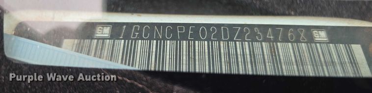 image for item ET1199 2013 Chevrolet Silverado 1500 pickup truck