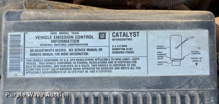 image for item ET4413 2005 Chevrolet Silverado 1500 Ext. Cab pickup truck