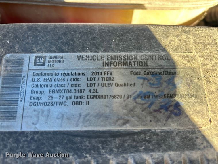 image for item ET6884 2014 GMC Sierra 1500 pickup truck