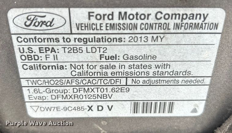 image for item ET6913 2013 Ford Escape SE SUV
