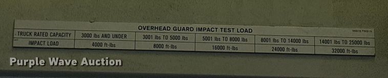 image for item ET7499 2016 UniCarriers PF50 forklift