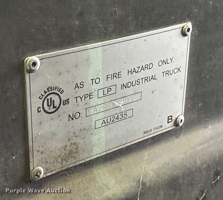 image for item ET7499 2016 UniCarriers PF50 forklift