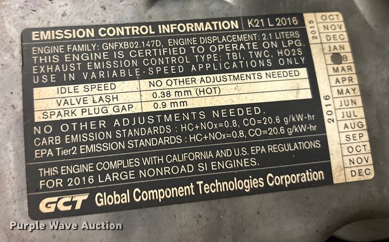 image for item ET8650 2016 UniCarriers CFS40 forklift