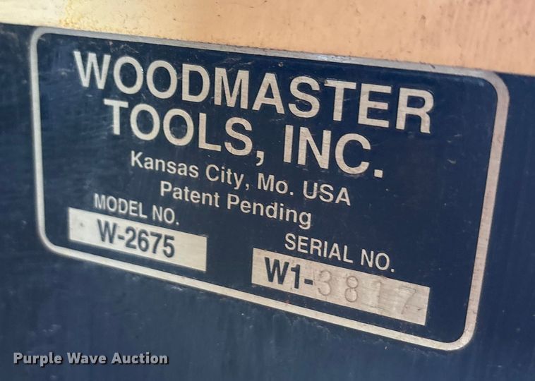 image for item EU0201 Woodmaster W-2675 drum sander
