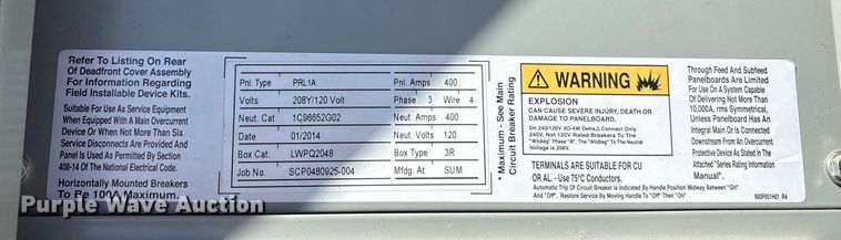 image for item EU0231 2014 Eaton transformer