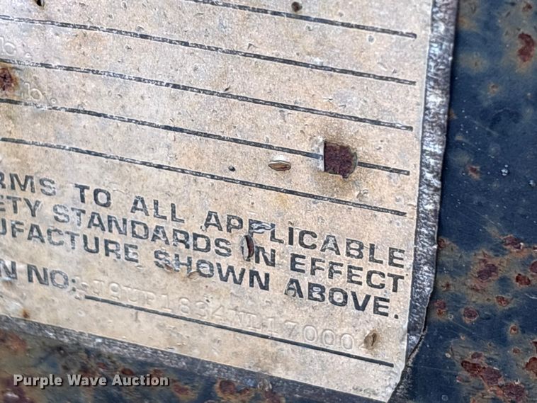 image for item EU0283 1998 JDI Trailers equipment trailer