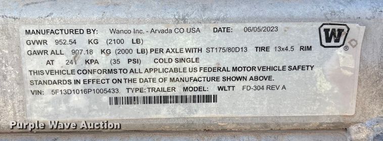 image for item EU4760 2022 Wanco INC WTLL light plant