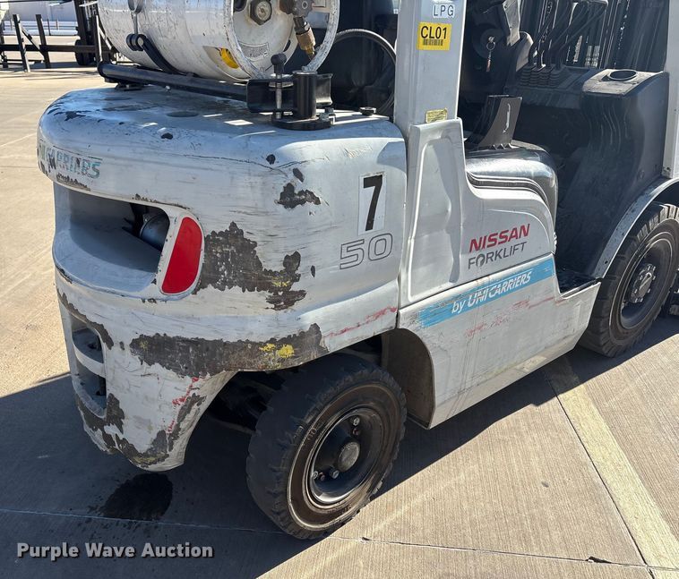 image for item EU4789 2015 Nissan PF50 forklift