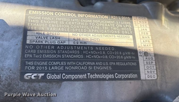 image for item EU4789 2015 Nissan PF50 forklift