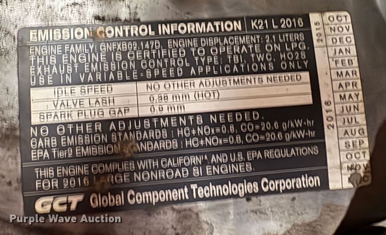 image for item EU8577 2017 UniCarriers CFS40 forklift