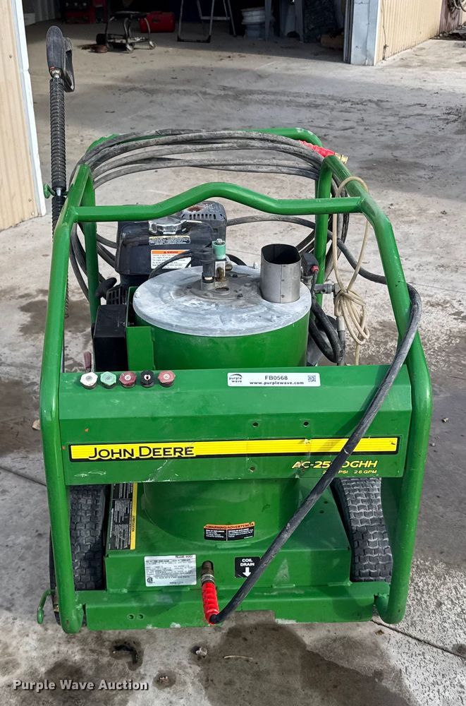 image for item FB0568 John Deere AC-2500GHH hot pressure washer