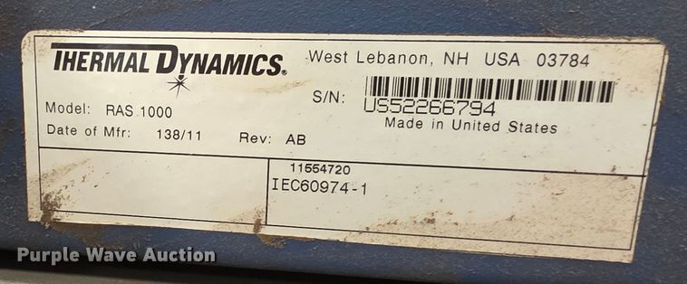 image for item FB0665 Koike aronson PLP-EX-200 plasma cutting table