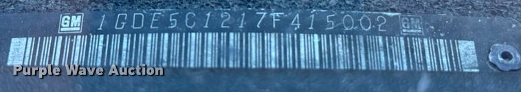 image for item FB0726 2007 GMC C5500 pickup truck