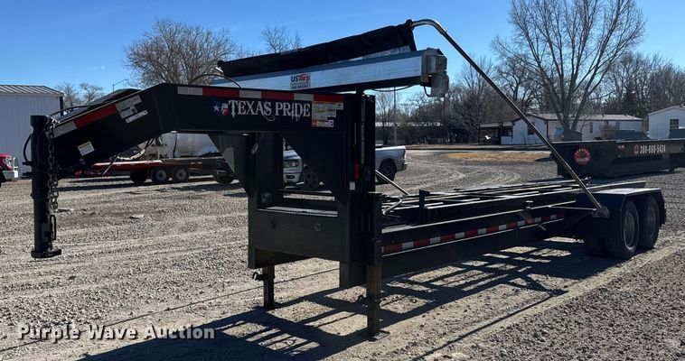 image for item FB0727 2023 Texas Pride roll off dumpster trailer  