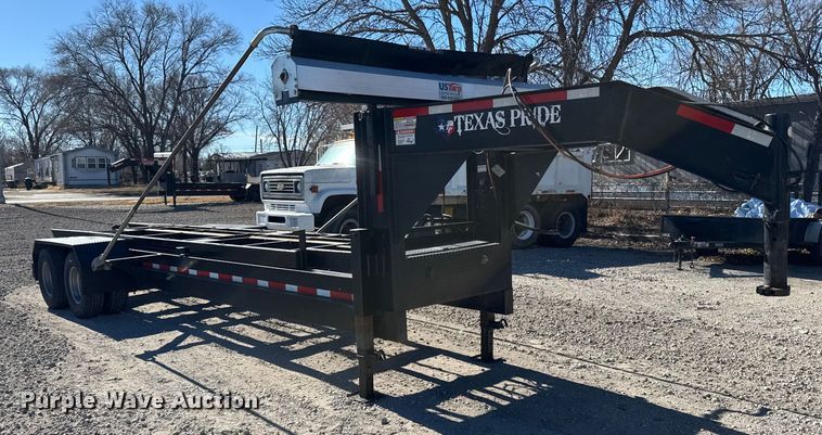 image for item FB0727 2023 Texas Pride roll off dumpster trailer  