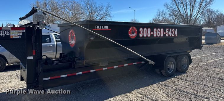 image for item FB0727 2023 Texas Pride roll off dumpster trailer  