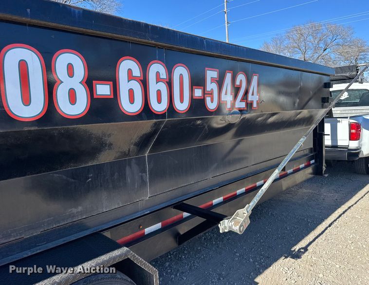 image for item FB0727 2023 Texas Pride roll off dumpster trailer  