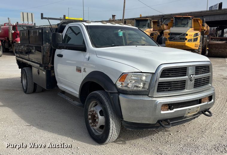 image for item FB3486 2012 Dodge Ram 5500 flatbed truck