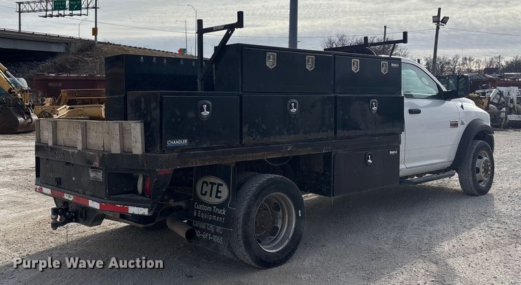 image for item FB3486 2012 Dodge Ram 5500 flatbed truck