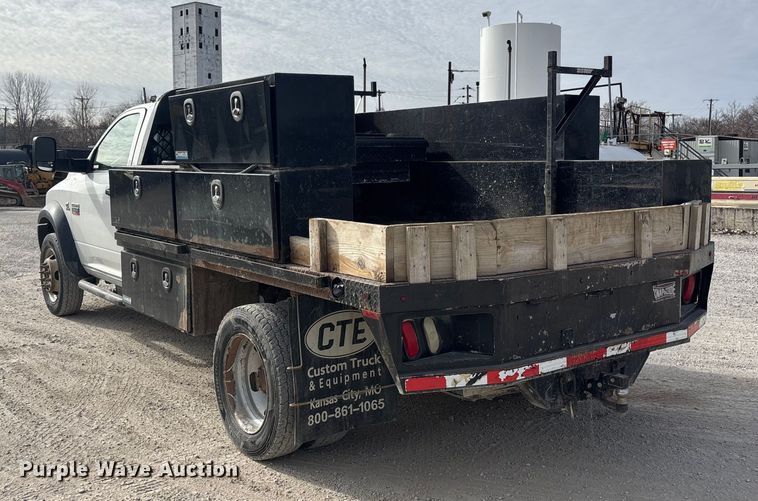 image for item FB3486 2012 Dodge Ram 5500 flatbed truck