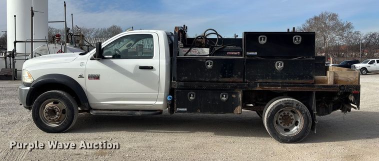 image for item FB3486 2012 Dodge Ram 5500 flatbed truck